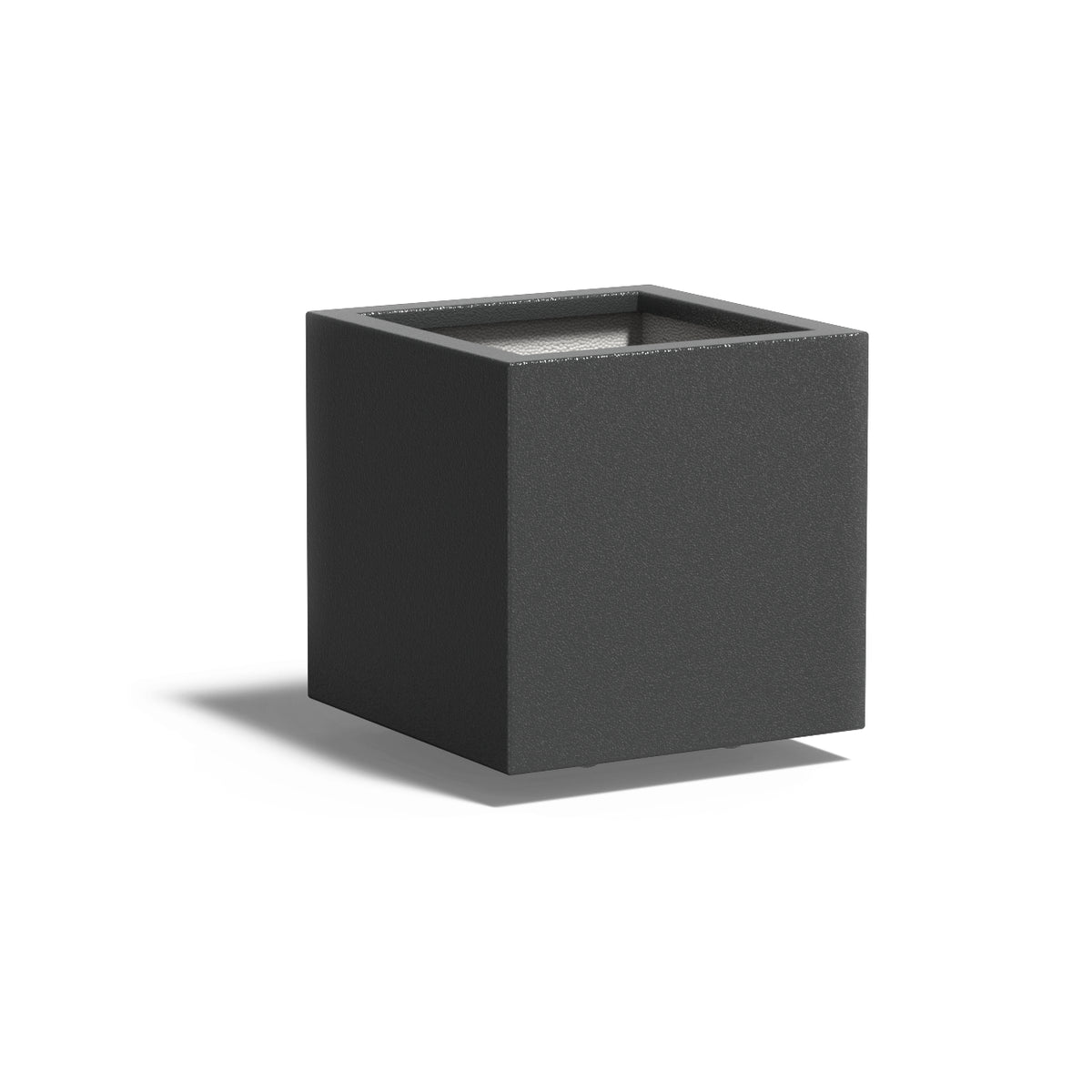 Pflanzkübel ADEZZ CARREZ aus Fiberglas mit Rollen, 50 × 50 × 50 cm – Modellabbildung