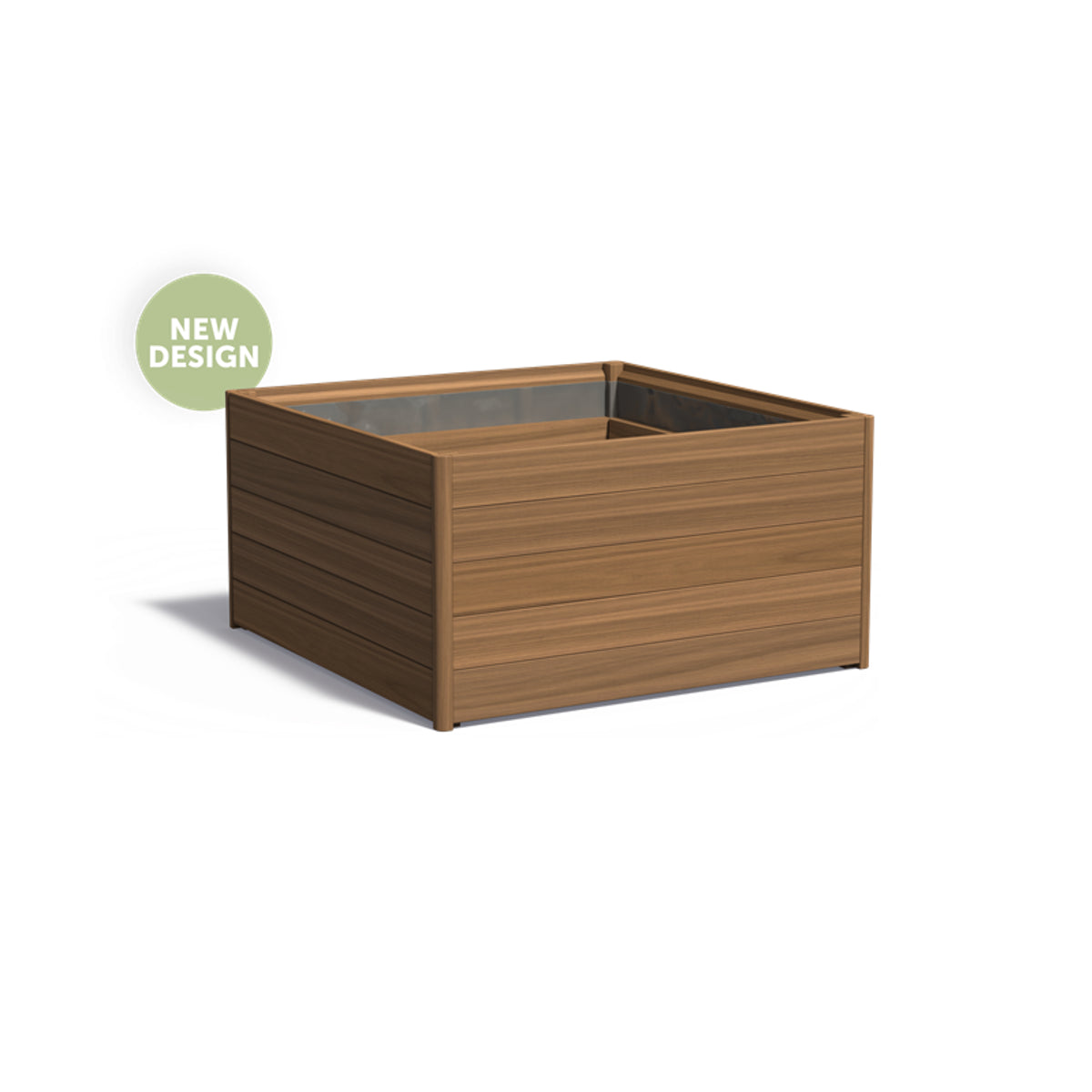 Pflanzkübel ADEZZ CARREZ quadratisch aus Kebony, 120 × 120 × 62,7 cm