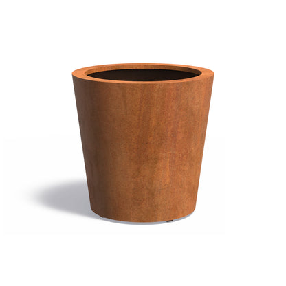 Pflanzkübel ADEZZ CONIC aus Cortenstahl, Ø 80 × 80 cm – Modellabbildung