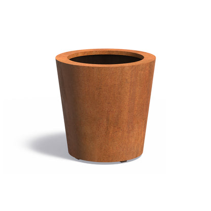 Pflanzkübel ADEZZ CONIC aus Cortenstahl, Ø 60 × 60 cm – Modellabbildung