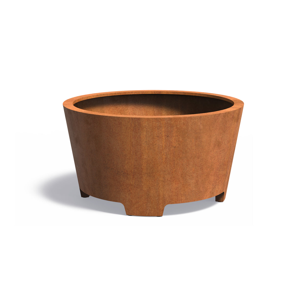 Pflanzkübel ADEZZ CONIC aus Cortenstahl, Ø 150 × 80 cm – Modellabbildung