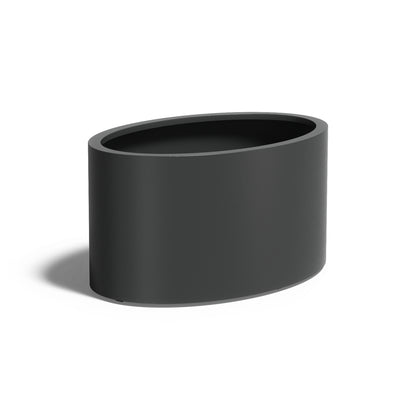 Pflanzkübel ADEZZ ELLIPSE aus Aluminium, 120 × 80 × 60 cm – Modellabbildung