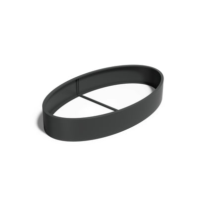 Pflanzkübel ADEZZ ELLIPSE aus Aluminium, 280 × 160 × 40 cm – Modellabbildung