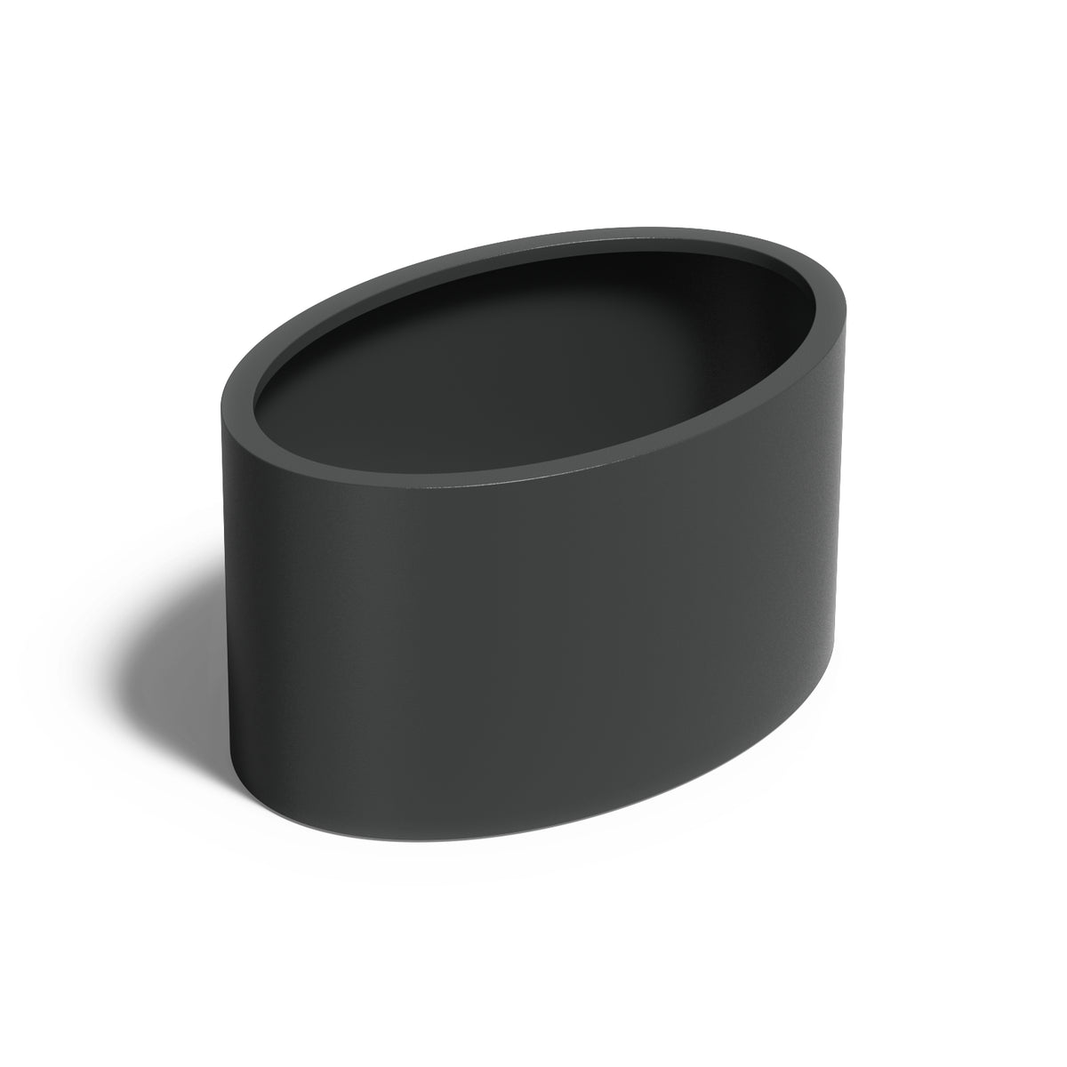 Pflanzkübel ADEZZ ELLIPSE aus Aluminium, 120 × 80 × 60 cm – Modellabbildung