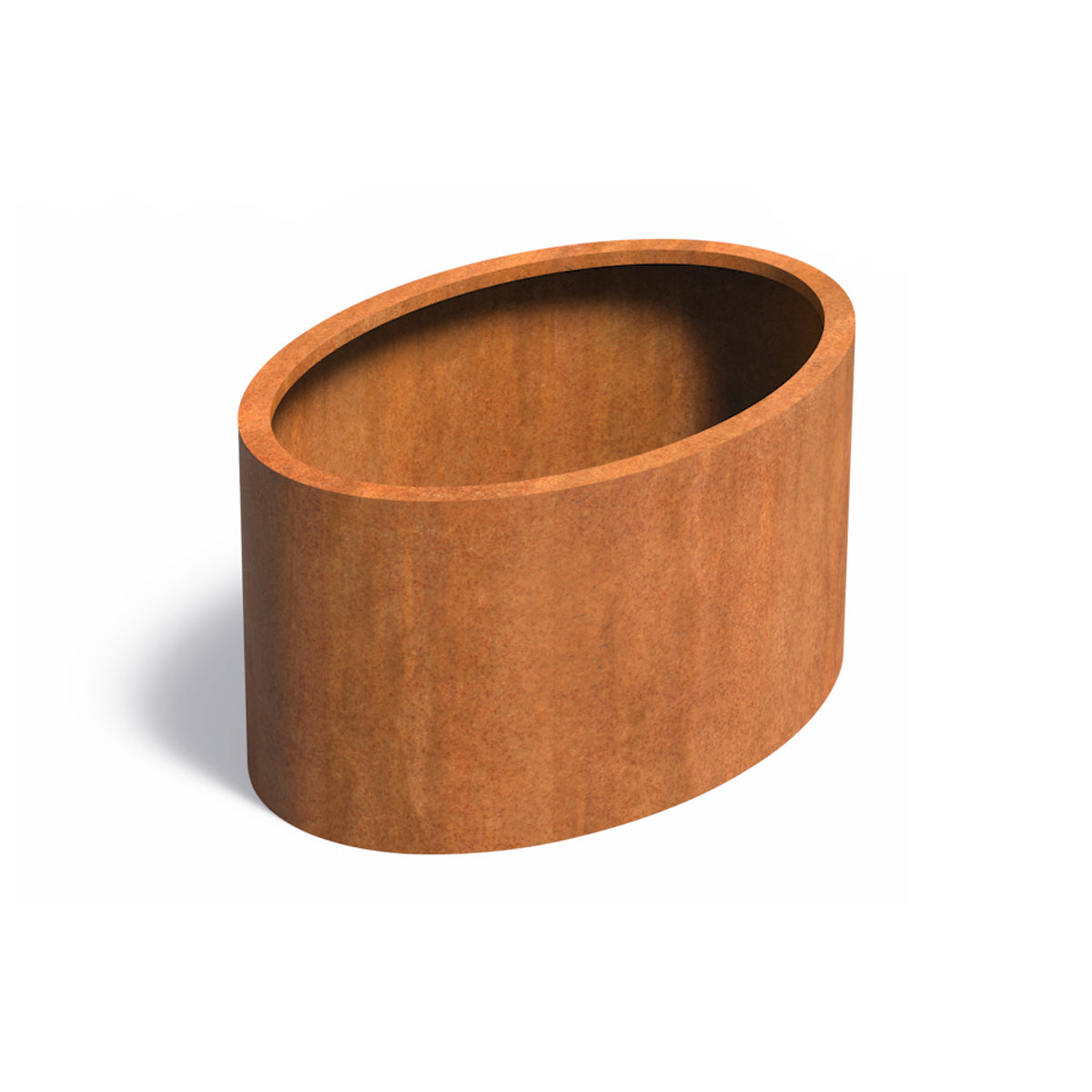 Pflanzkübel ADEZZ ELLIPSE aus Cortenstahl, 120 × 80 × 60 cm