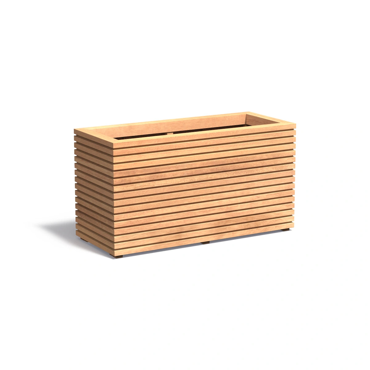 Pflanzkübel ADEZZ MALAGA RHOMBUS aus Hartholz, 120 × 50 × 60,8 cm