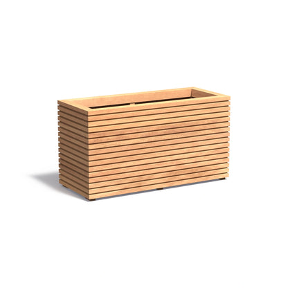 Pflanzkübel ADEZZ MALAGA RHOMBUS aus Hartholz, 120 × 50 × 60,8 cm