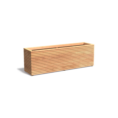 Pflanzkübel ADEZZ MALAGA RHOMBUS aus Hartholz, 200 × 50 × 60,8 cm