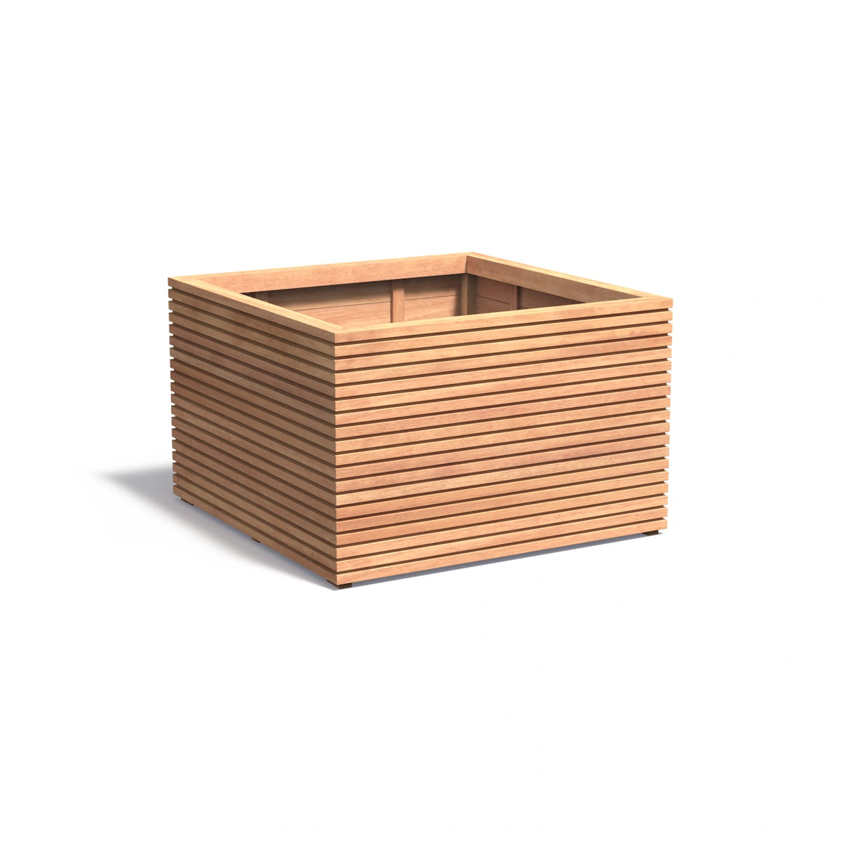 Pflanzkübel ADEZZ MALAGA RHOMBUS aus Hartholz, 120 × 120 × 74,6 cm