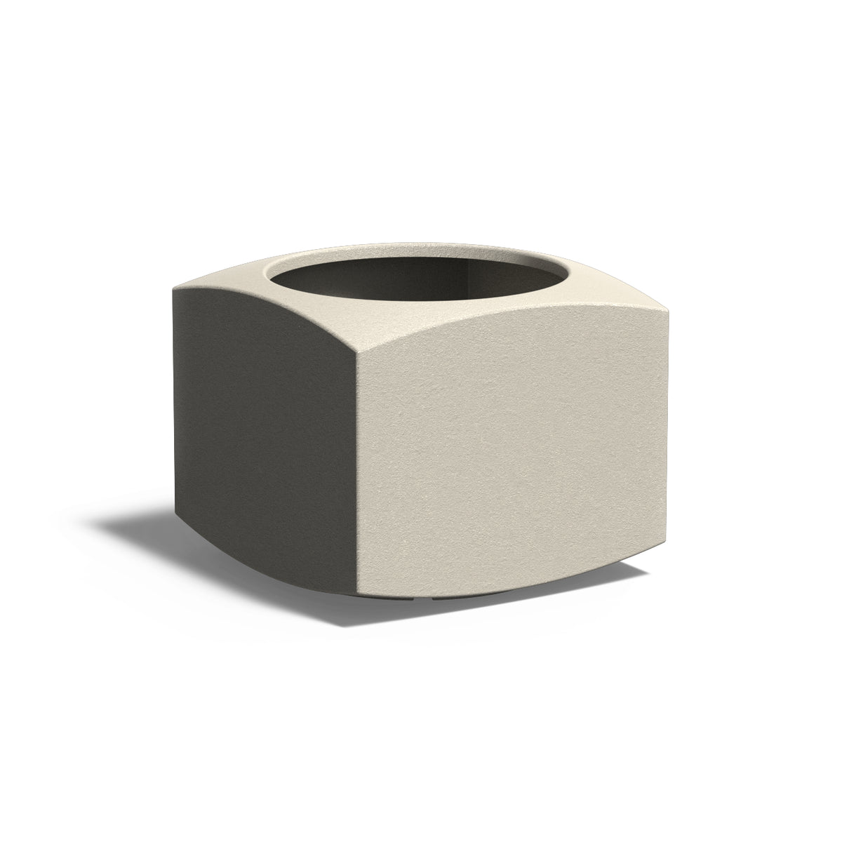 Pflanzkübel ADEZZ NOOA aus Aluminium, 60 × 60 × 50 cm – Modellabbildung