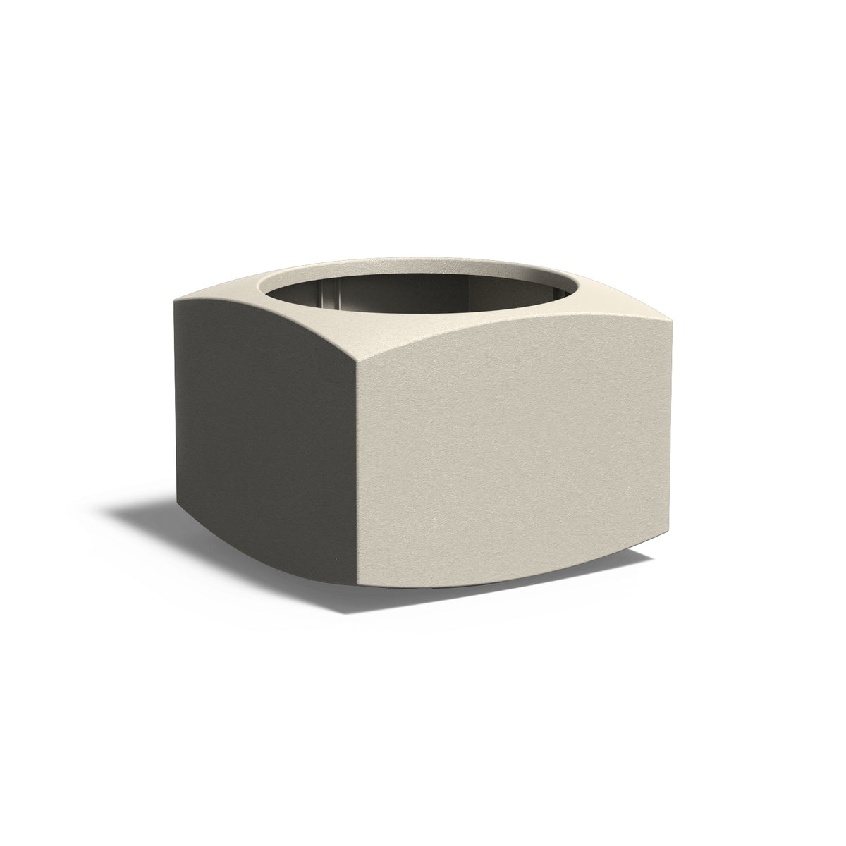 Pflanzkübel ADEZZ NOOA aus Aluminium, 80 × 80 × 60 cm – Modellabbildung