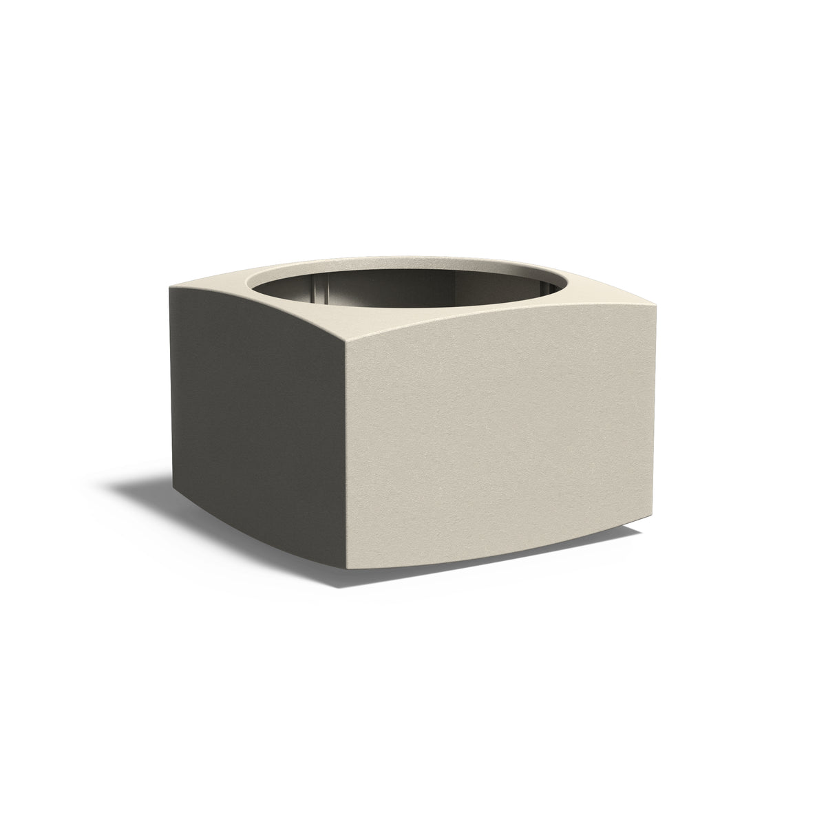 Pflanzkübel ADEZZ NOOA aus Aluminium, 100 × 100 × 70 cm – Modellabbildung