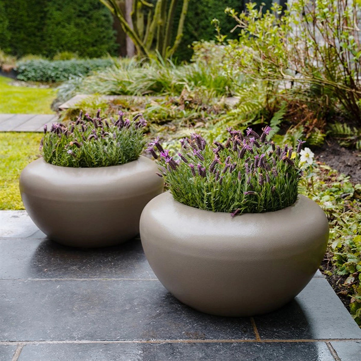 Pflanzkübel ADEZZ ONYX aus Aluminium im Ambiente