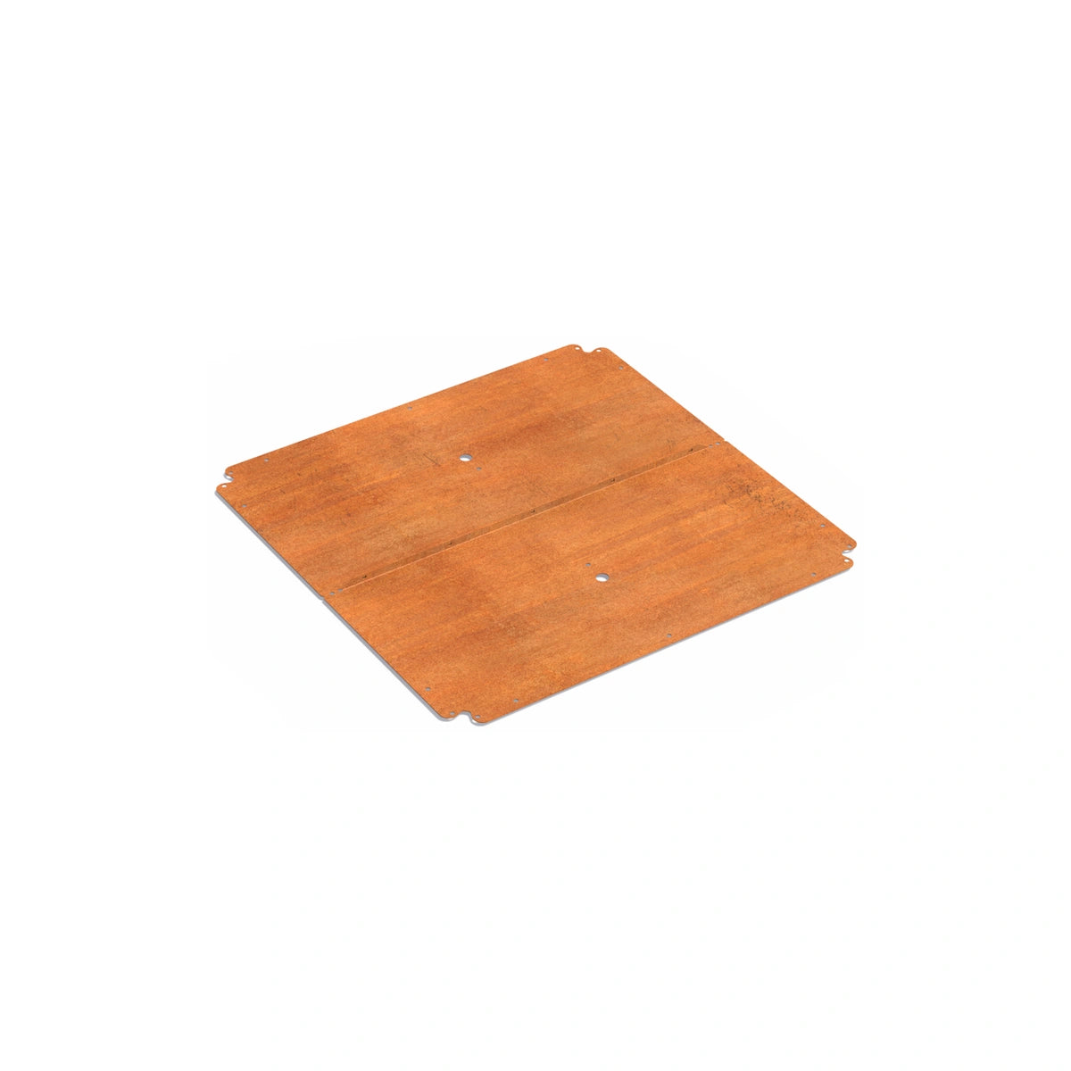 Bodenplatte für Pflanzkübel ADEZZ CARREZ Connect aus Cortenstahl, 100 × 100 cm