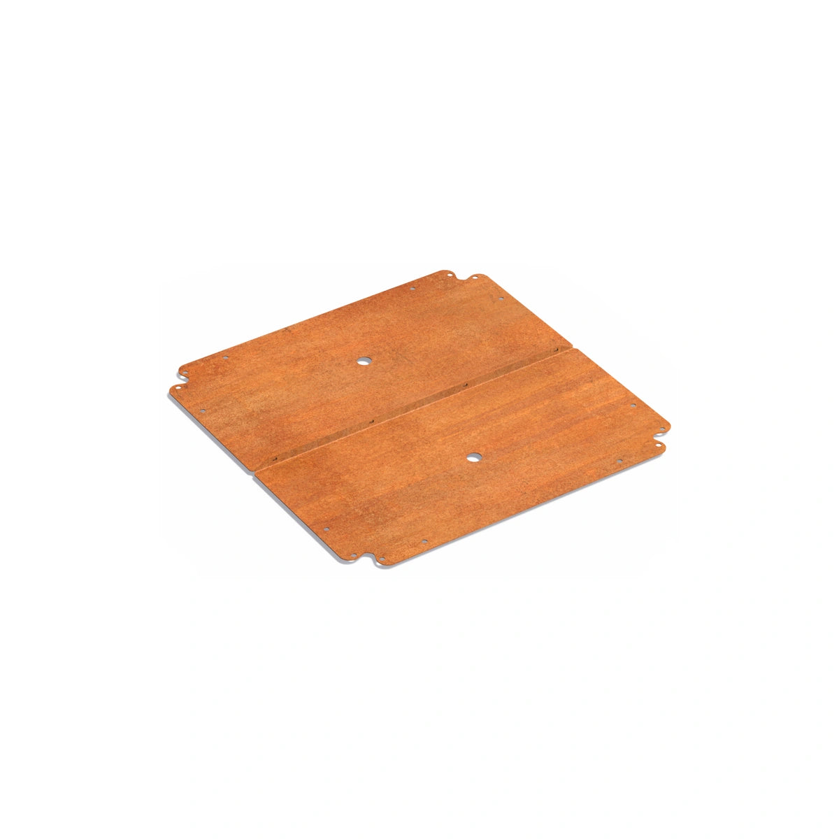 Bodenplatte für Pflanzkübel ADEZZ CARREZ Connect aus Cortenstahl, 70 × 70 cm