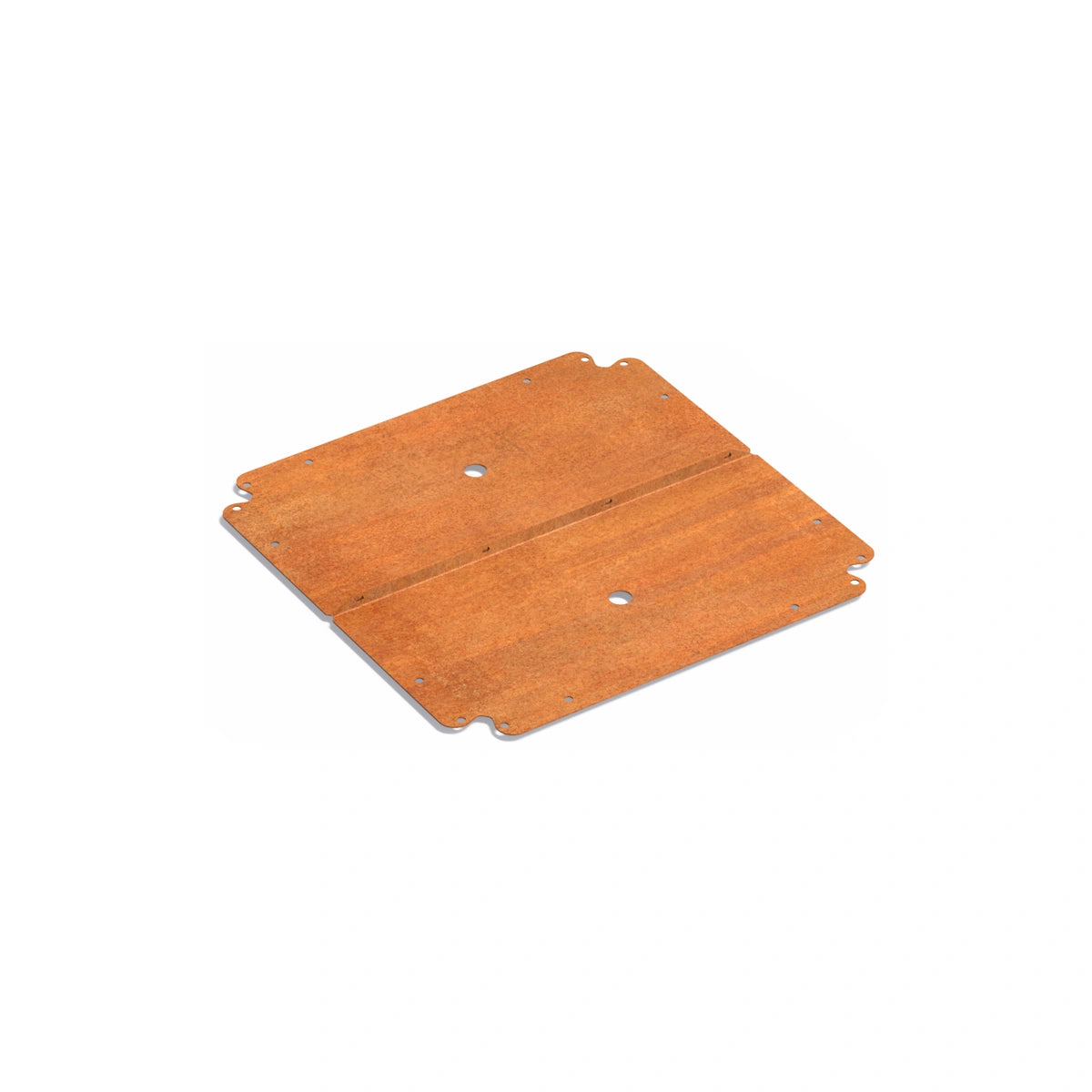 Bodenplatte für Pflanzkübel ADEZZ CARREZ Connect aus Cortenstahl, 60 × 60 cm