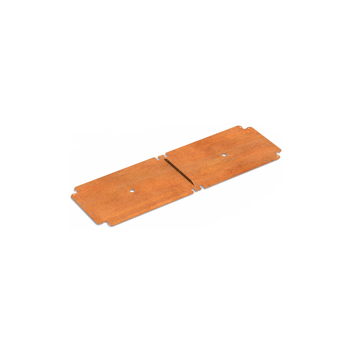 Bodenplatte für Pflanzkübel ADEZZ CARREZ Connect aus Cortenstahl, 120 × 40 cm