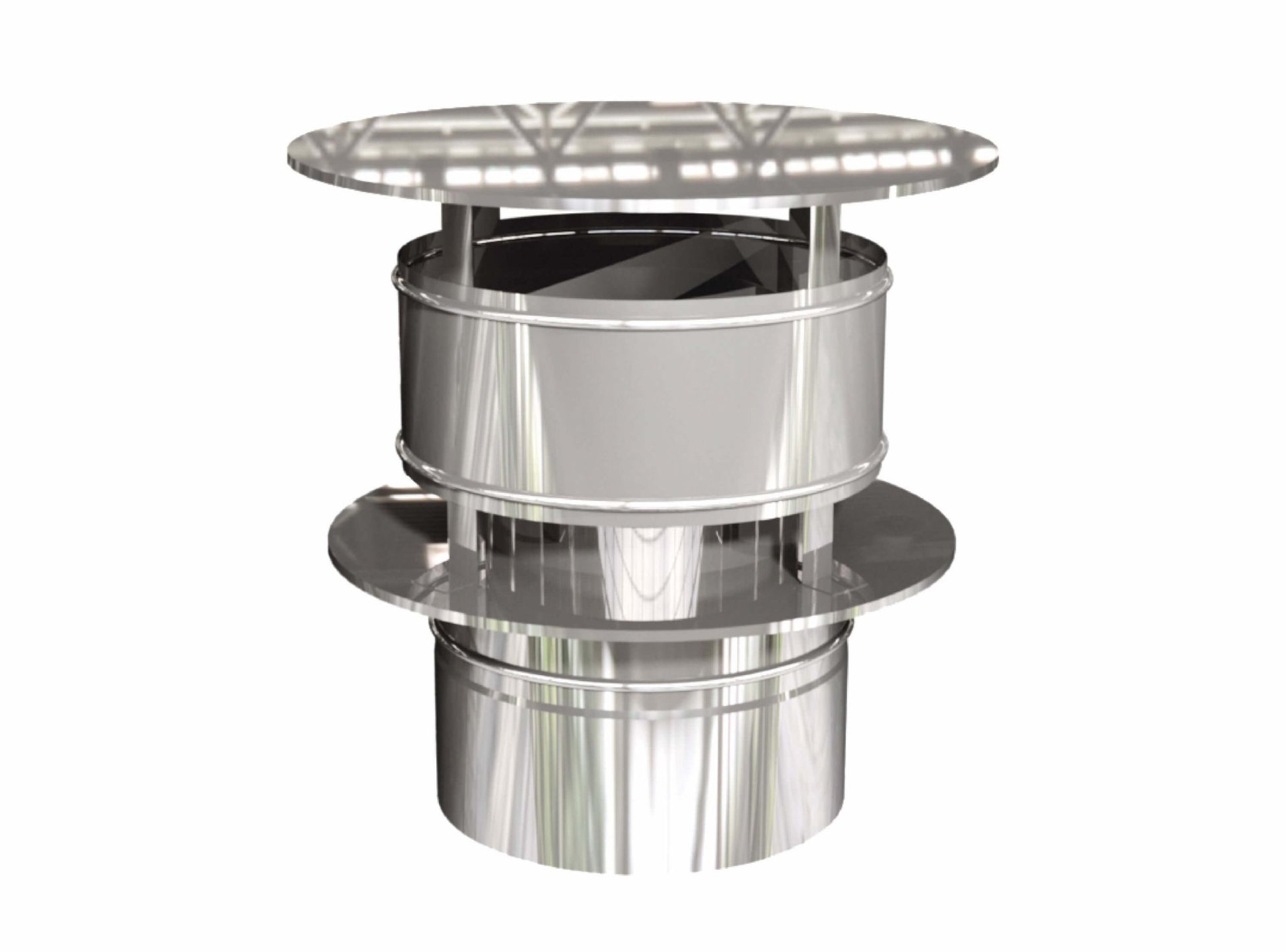 Regenhaube mit Windabweiser - doppelwandig - eka edelstahlkamine complex D