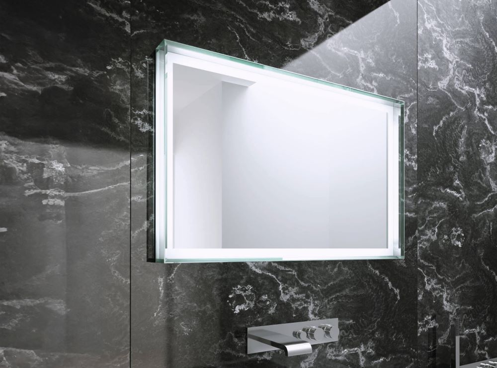 Ripasso – Rechteck Quadrat Wandspiegel mit LED - Dioden - Ofenerlebnis.de