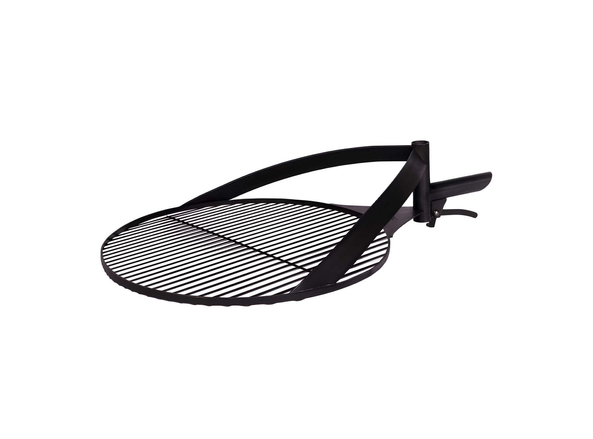 Rost aus natürlichem Stahl mit einem Griff für Feuerschale, 60 cm
