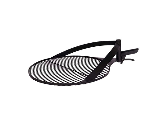 Rost aus natürlichem Stahl mit einem Griff für Feuerschale, 60 cm
