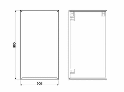 Scandi White – Spiegel mit weißem MDF - Rahmen und dekorativem Furnier - Ofenerlebnis.de