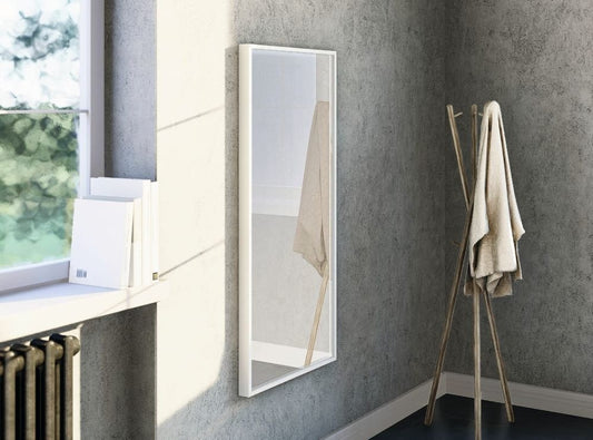 Scandi White – Spiegel mit weißem MDF - Rahmen und dekorativem Furnier - Ofenerlebnis.de