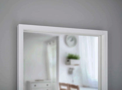 Scandi White – Spiegel mit weißem MDF - Rahmen und dekorativem Furnier - Ofenerlebnis.de