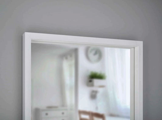 Scandi White – Spiegel mit weißem MDF - Rahmen und dekorativem Furnier - Ofenerlebnis.de