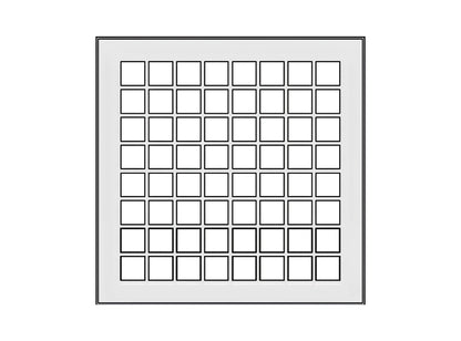 Schachteintrittsgitter 150 x 150mm - einwandig - eka edelstahlkamine complex E - ofenerlebnis.de