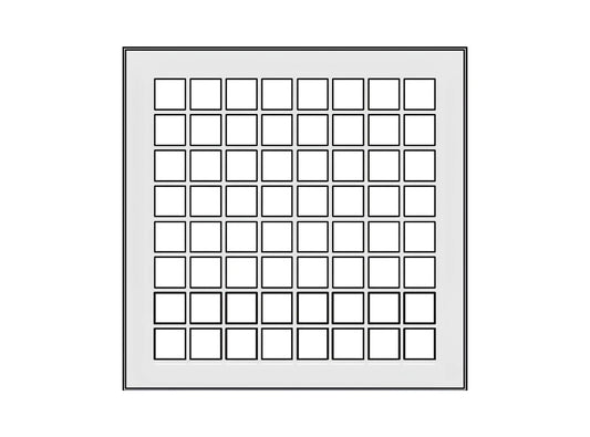 Schachteintrittsgitter 150 x 150mm - einwandig - eka edelstahlkamine complex E - ofenerlebnis.de