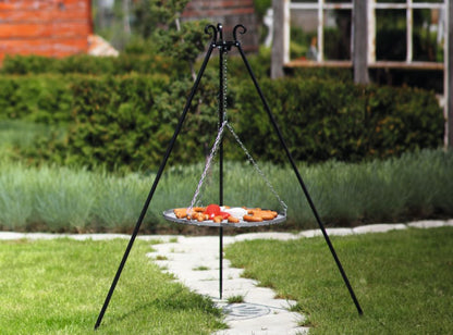 Schwenkgrill 180 cm - Grillrost aus Rohstahl, 50 - 80 cm - Ofenerlebnis.de