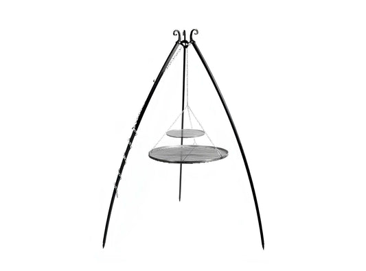 Schwenkgrill 200 cm mit Doppelrost aus Rohstahl