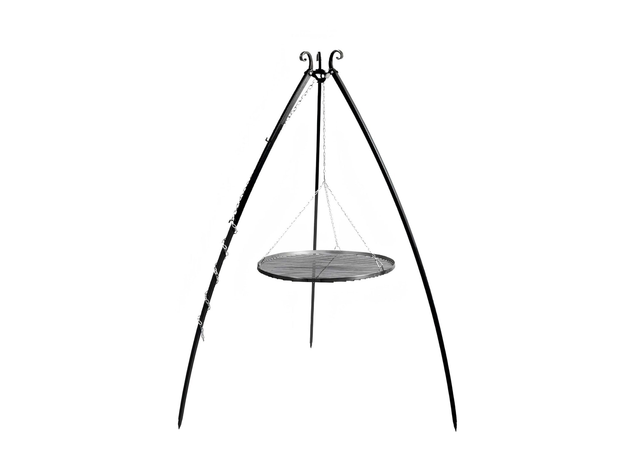 Schwenkgrill 200 cm mit Grillrost aus Rohstahl