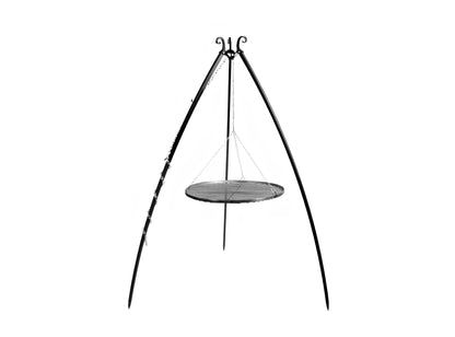 Schwenkgrill 200 cm mit Grillrost aus Rohstahl