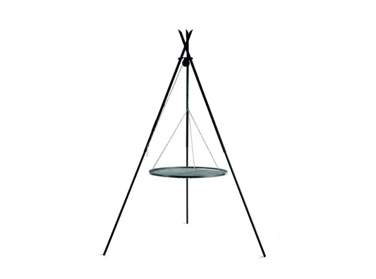 Schwenkgrill Tipi 210 cm mit Grillrost aus Rohstahl