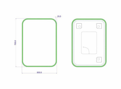 Senso – Wandspiegel mit LED - Ofenerlebnis.de