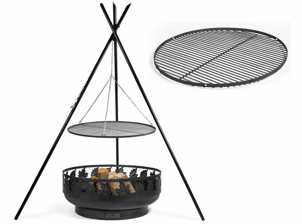 "Set" Schwenkgrill „TIPI“ 210cm mit Grillrost und Feuerschale TORONTO - Ofenerlebnis.de