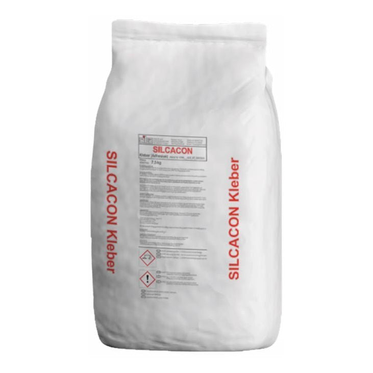 SILCACON Kleber 5kg für Brandschutzplatte & Heatplatte – Klebersack in Frontansicht