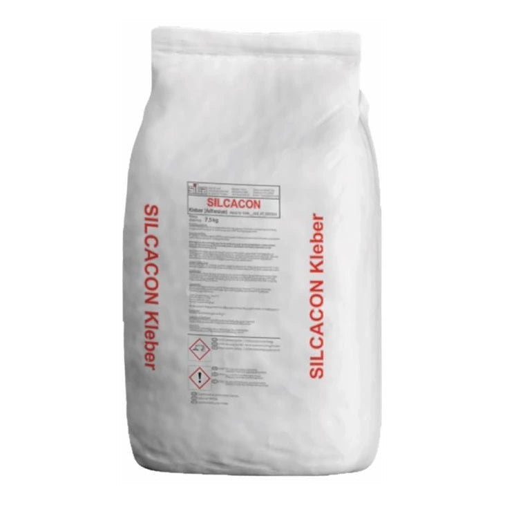 SILCACON Kleber 5kg für Brandschutzplatte & Heatplatte – Klebersack in Frontansicht