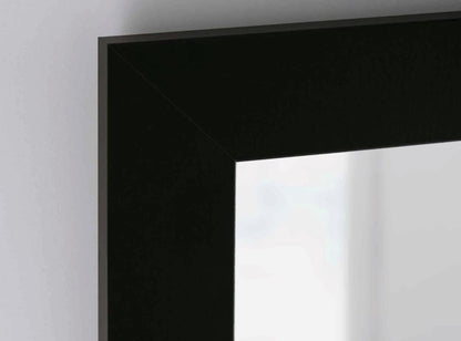 Slim Black – Spiegel mit schwarzem MDF - Rahmen und dekorativem Furnier - Ofenerlebnis.de