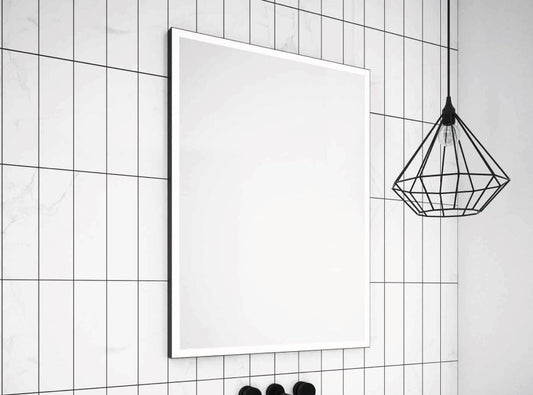 Solid Black – Rechteck Wandspiegel mit LED - Ofenerlebnis.de