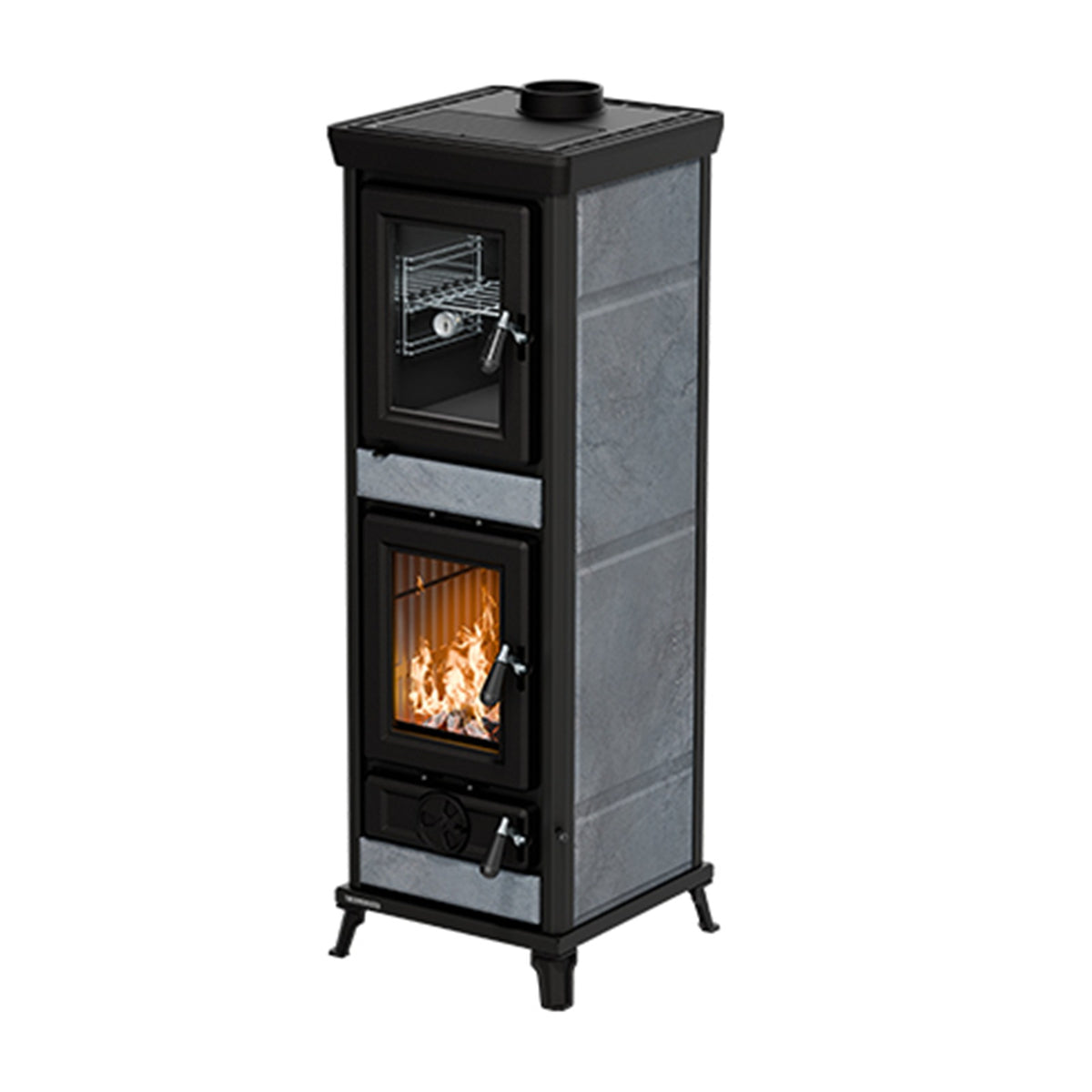 Freigestellter Thermorossi Agnese EVO6 Stone Kaminofen