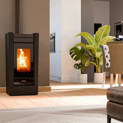 Pelletofen Thermorossi Creo Natural Air EVO im Wohnraum