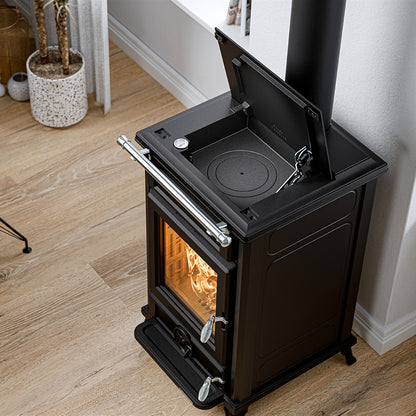 Thermorossi Filò Evo6 Kaminofen im Wohnraum