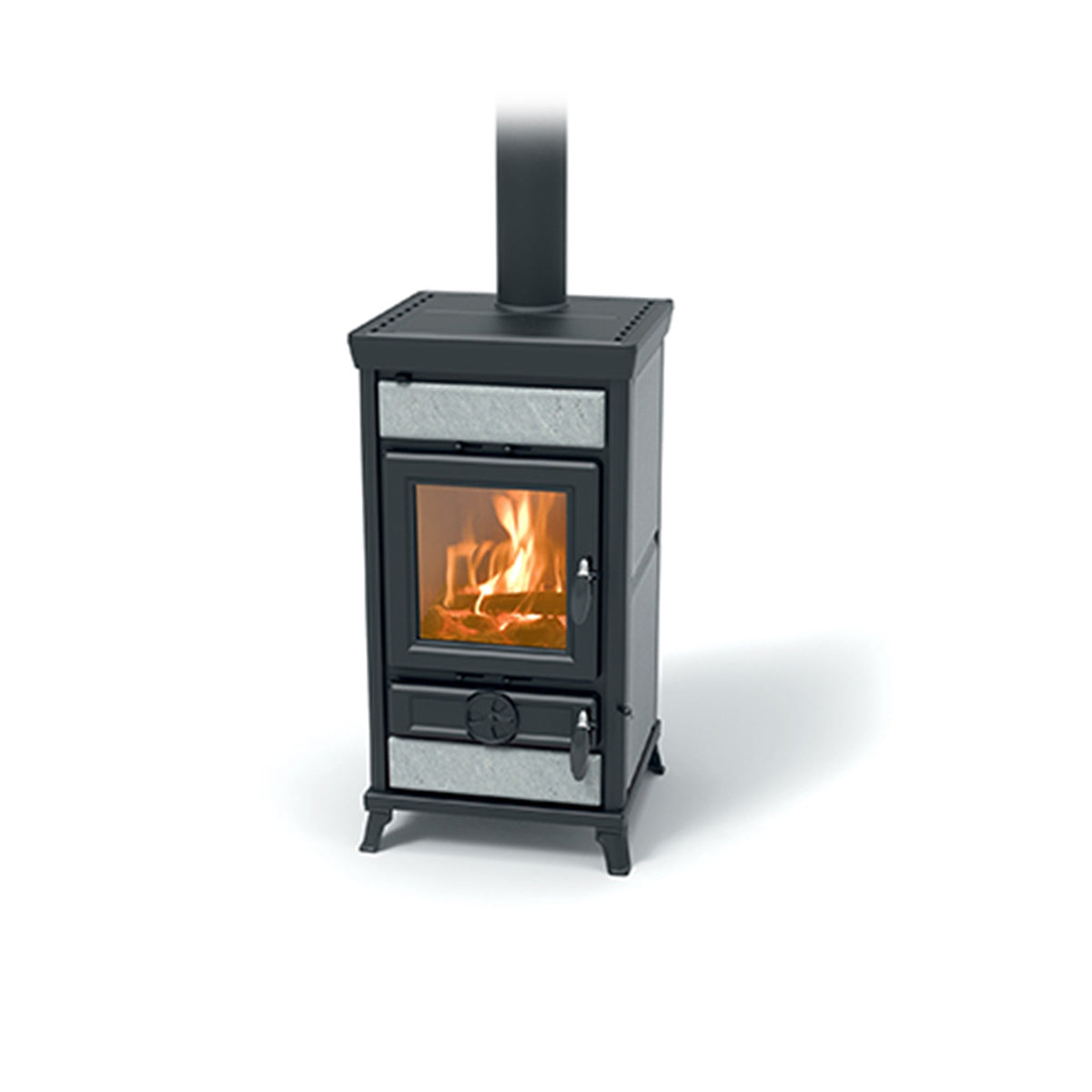 Freigestellter Thermorossi Ilaria Evo6 Stone Kaminofen