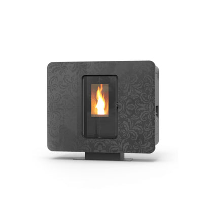 Freigestellter Thermorossi Slimquadro 11 Evo Cristallo Pelletofen