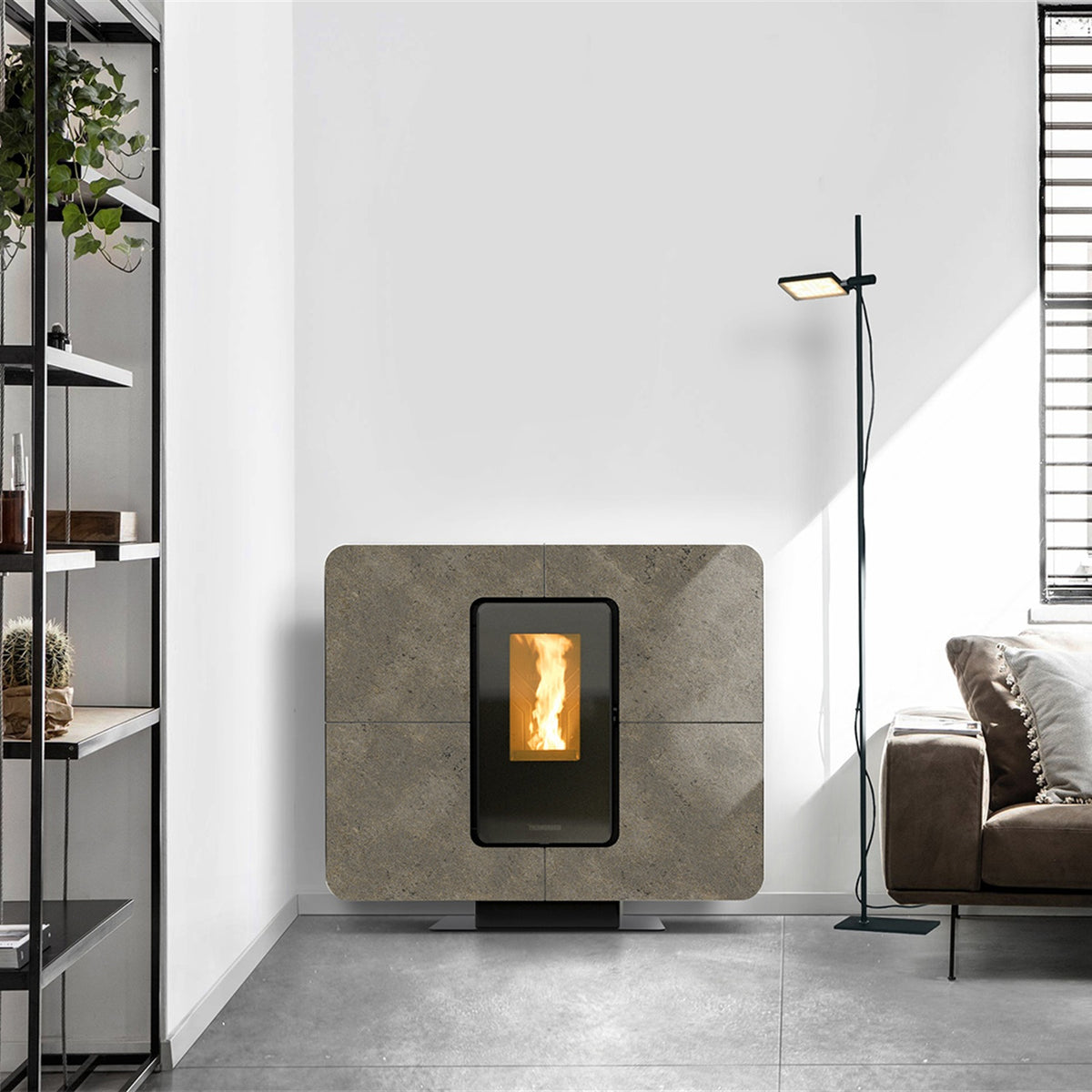 Thermorossi Slimquadro 11 Evo Gres vollständig im Wohnraum – Terra