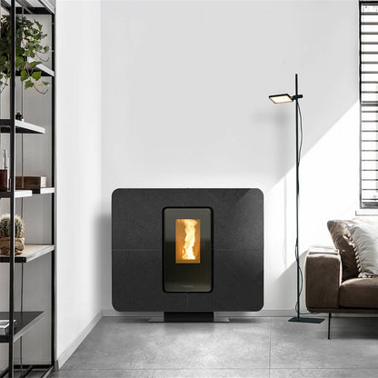 Thermorossi Slimquadro 11 Evo Gres vollständig im Wohnraum – Graffite