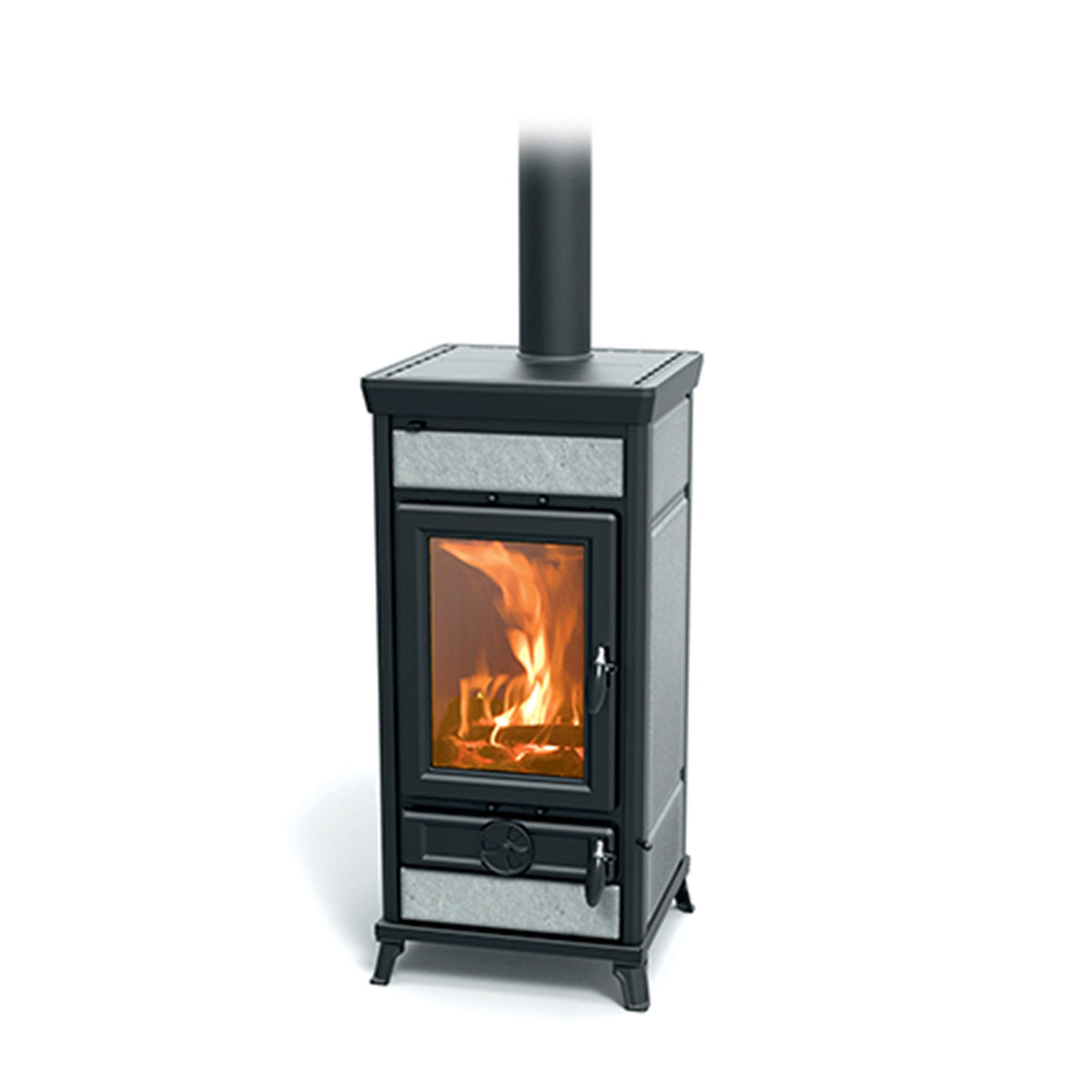 Freigestellter Thermorossi Vittoria Evo6 Stone Kaminofen